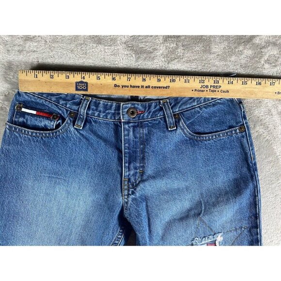 Tommy Hilfiger Women’s American Flag Patchwork Jeans - Size 7 - Picture 10 of 15